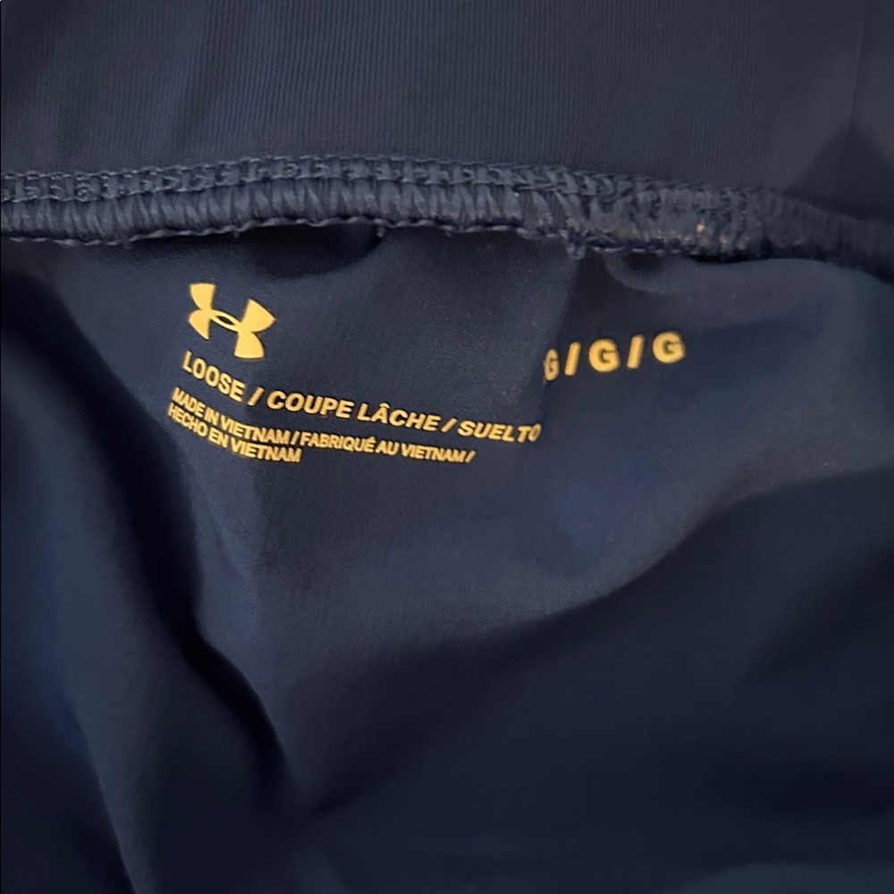 Lot of 3 pair Under Armour shorts.
Navy/Maroon/Blue
Like new condition.No flaws - Picture 7 of 7